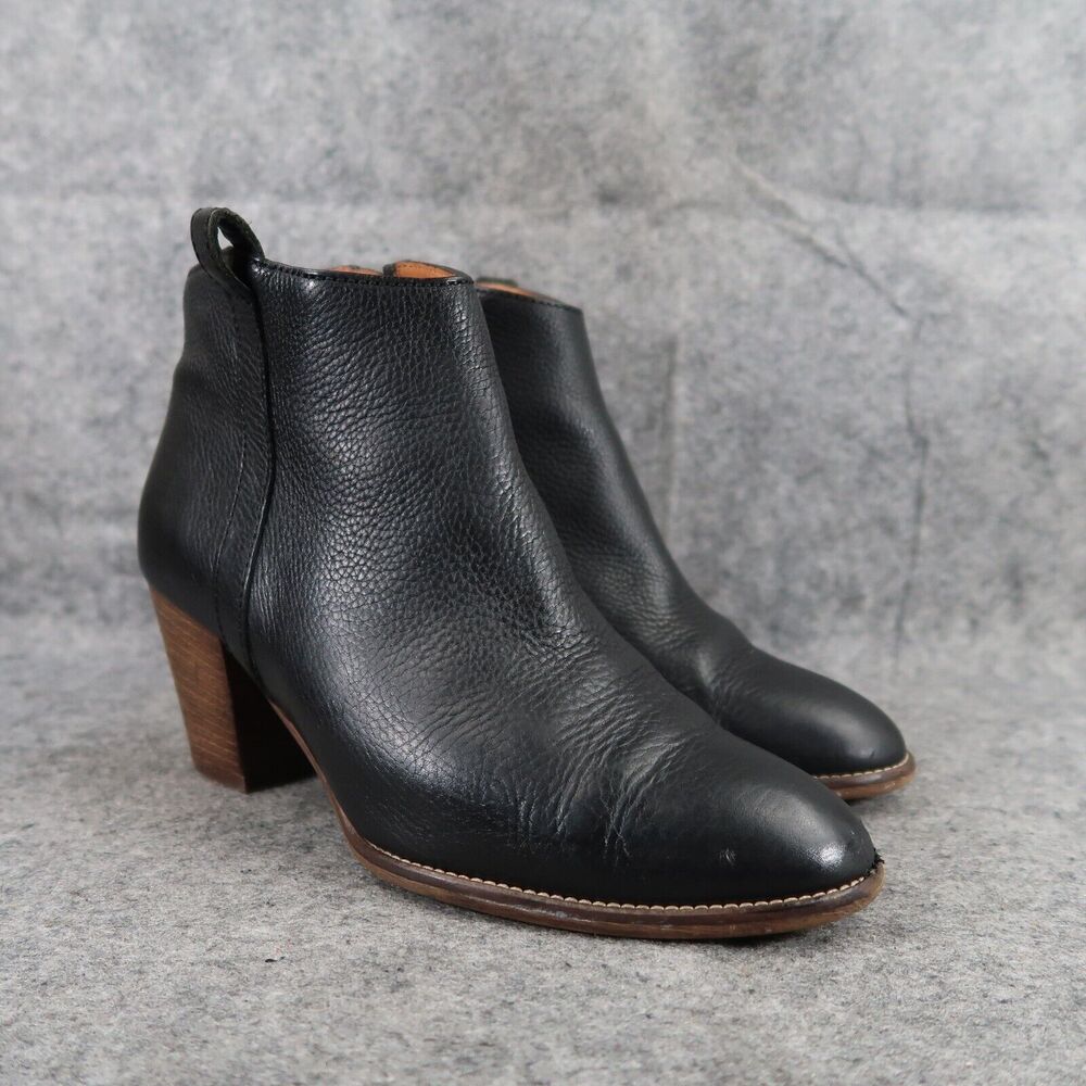 Madewell Shoes Womens 7 Bootie Fashion Classic Billie Boot Leather Stacked Heel